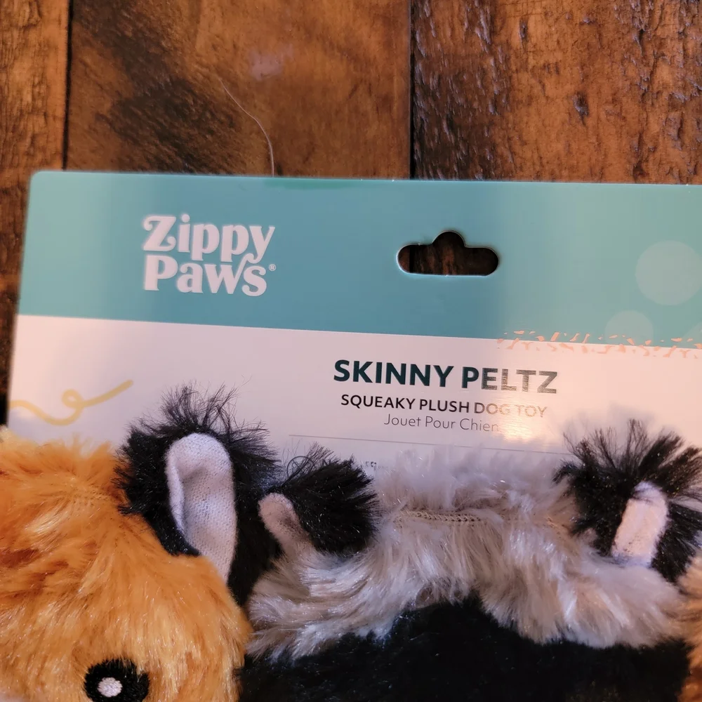 Plush Dog Toy‎ Set - Orange, Gray, Brown Beaver, Fox Racoon